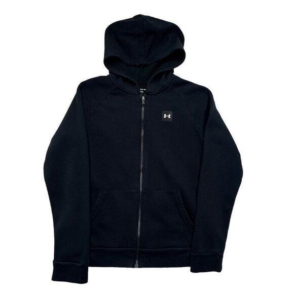 Under Armour Boy's Rival Fleece Full Zip Hoodie - Picture 1 of 10